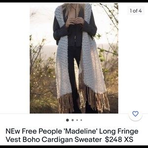 Free People Small Madeline Fringe Vest (Out of stock in the Free People website)